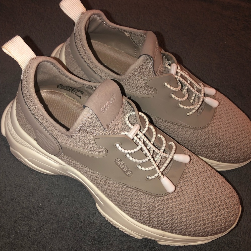 Beige Grey Chunky Sneakers